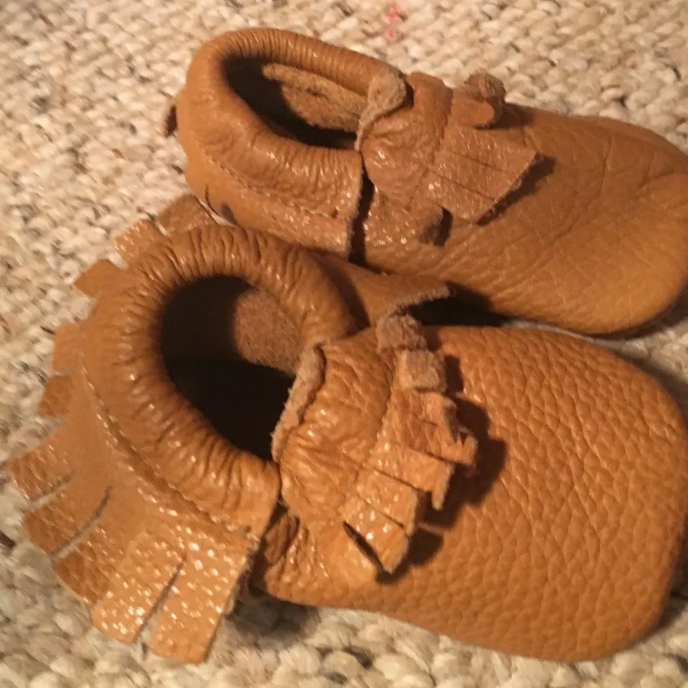 Baby Mocassins Leather Crib Shoes